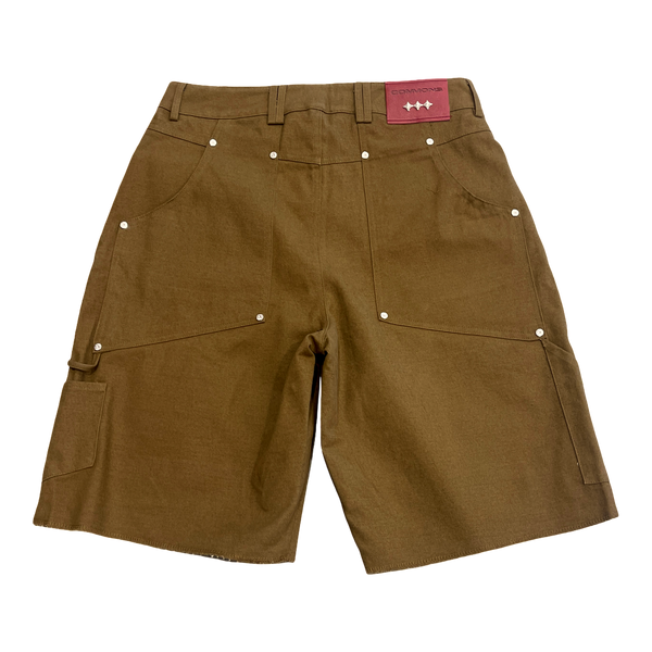 Commons Double Knee Canvas Short Brown