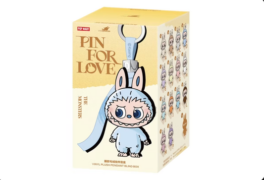 Pop Mart Labubu The Monsters Pin for Love Series Vinyl Plush Pendant (A-M)