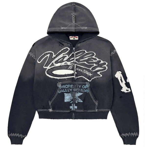 Vale Forever Religion Zip-Up Hoodie Black