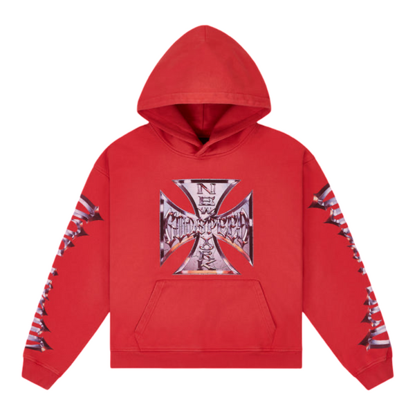 Godspeed Chrome MOTTO Hoodie Red Wash