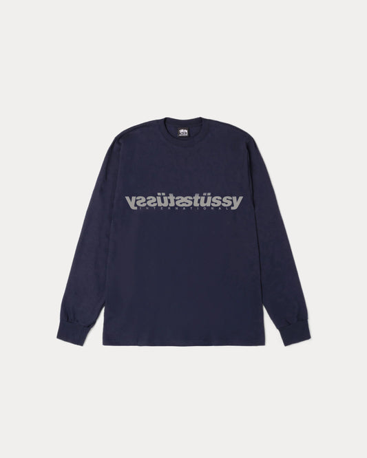 Stussy Mirror L/S Tee Navy
