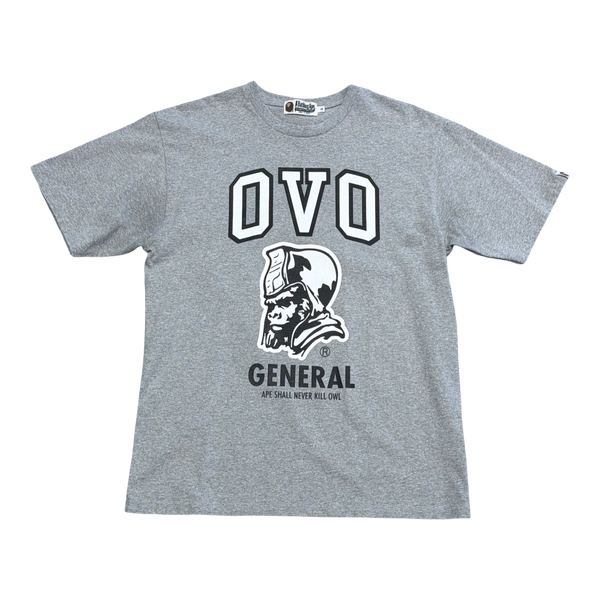 BAPE x OVO General Tee Grey
