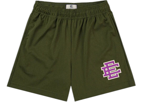 Eric Emanuel EE Basic Short in Chive Green/Purple - XXL