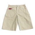 Commons Double Knee Canvas Short Cream