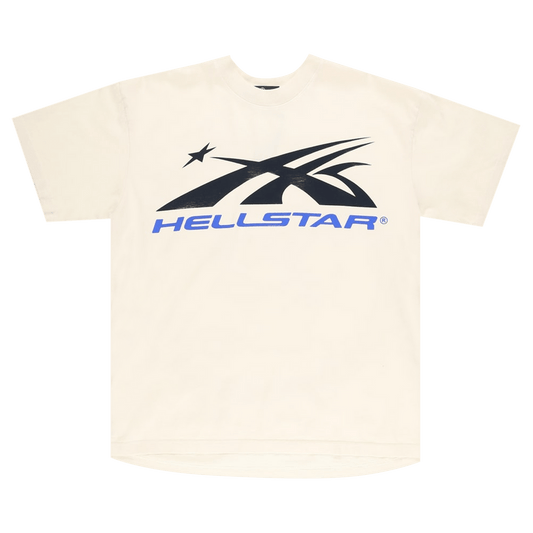 Hellstar Gel Sport Logo T-shirt White/Blue