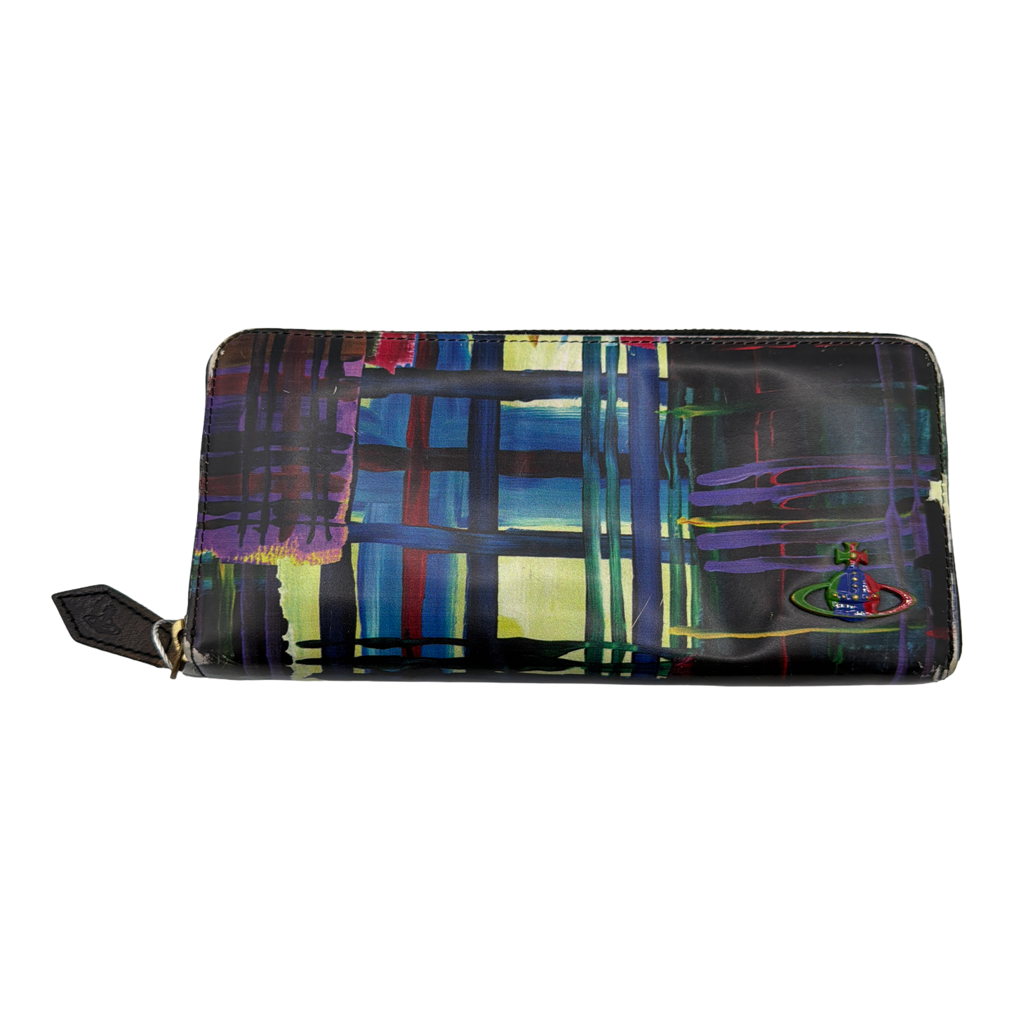 Vivienne Westwood Multi-Color Long Zip Wallet
