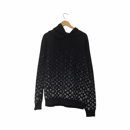 Louis Vuitton Gradient Cotton Hoodie Black/White
