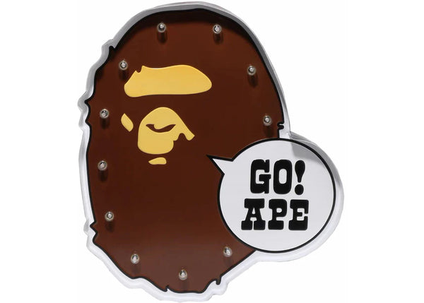 BAPE Ape Head Led Signboard Brown