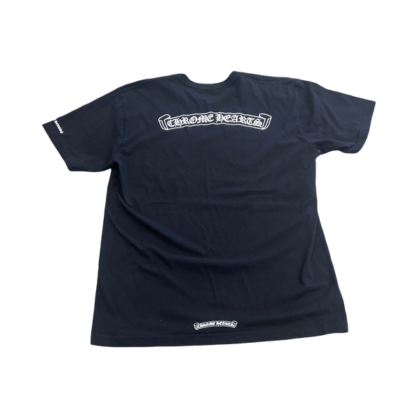 Chrome Hearts Scroll Logo T-shirt Black