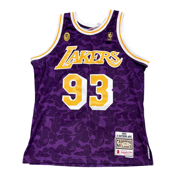 BAPE x Mitchell & Ness Los Angeles Lakers Jersey 'Purple'