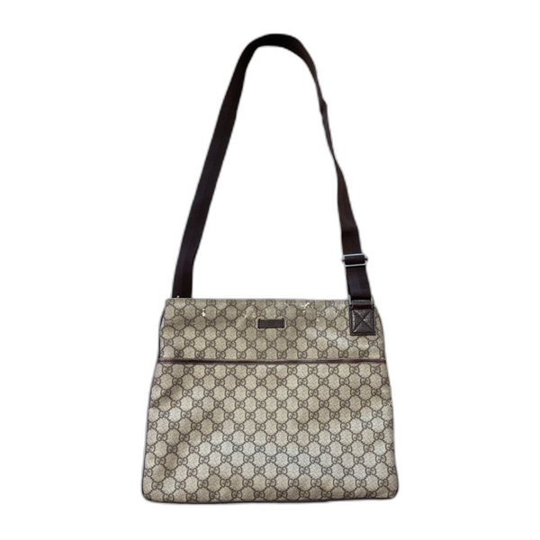 Gucci Messenger Crossbody Shoulder Bag Monogram Supreme GG