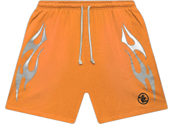 Hellstar Flame Shorts - Bold Orange Design