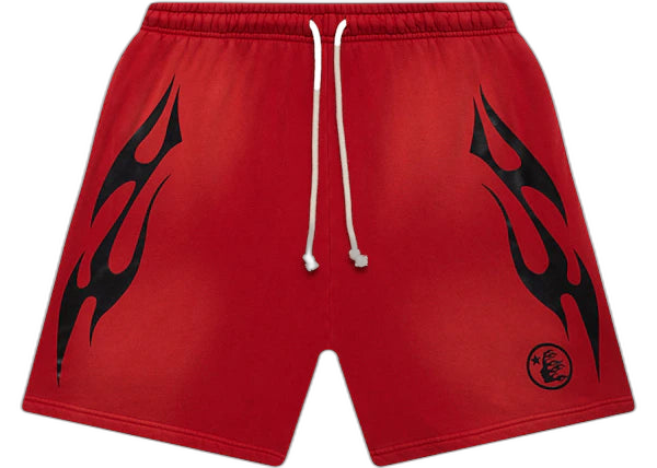 Hellstar Flame Shorts Red - Stylish and Comfortable