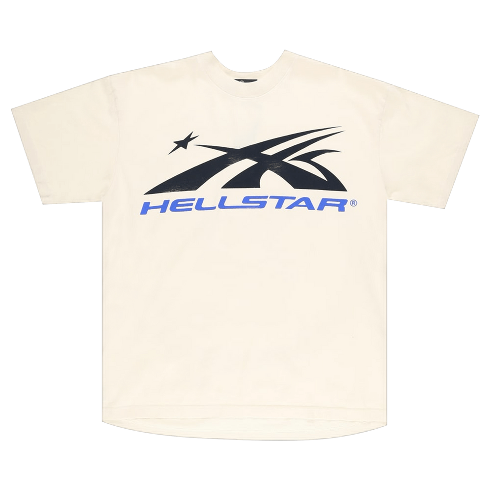 Hellstar Gel Sport Logo T-shirt White/Blue