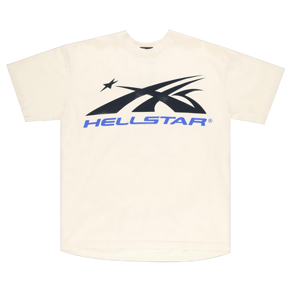 Hellstar Gel Sport Logo T-shirt White/Blue