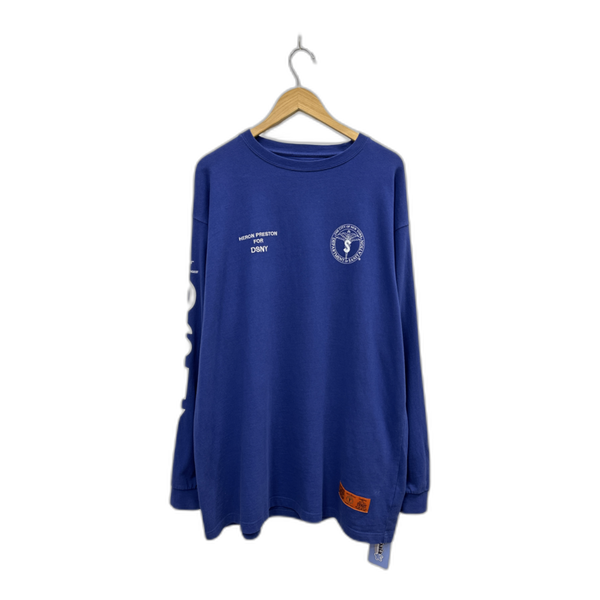 Heron Preston DSNY NYC Sanitation Uniform L/S Navy - Pre-Owned XL