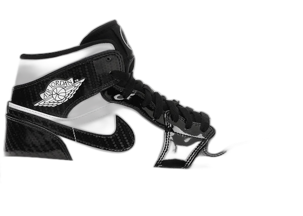 Jordan 1 Mid Carbon Fiber - Pre-Owned Size 7.5M/9W