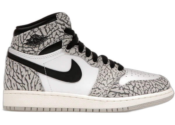 Jordan 1 Retro High OG White Cement (GS) - Kids' Sneaker