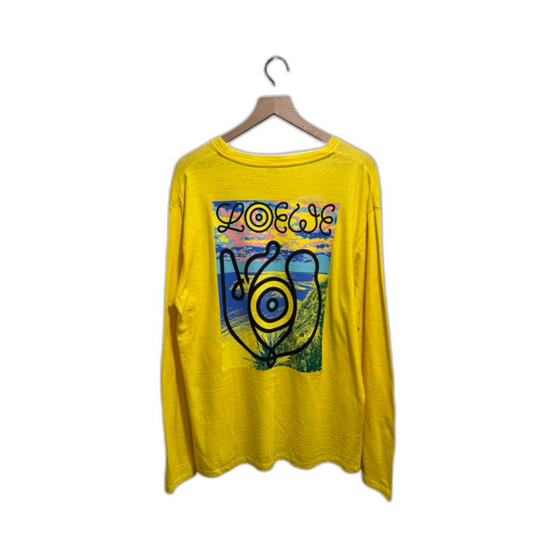 Loewe ELN EYE Nature Logo Longsleeve T-Shirt Yellow