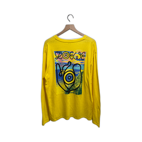 Loewe ELN EYE Nature Logo Longsleeve T-Shirt Yellow