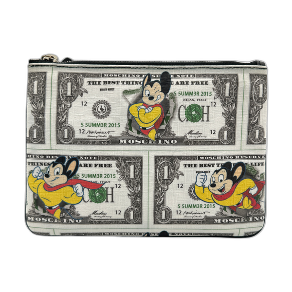 Moschino Limited Mighty Mouse One Dollar Clutch