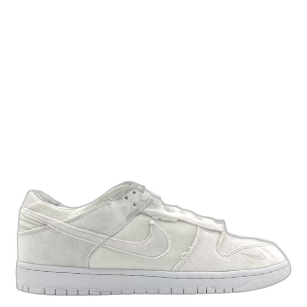 Nike Dunk Low Dover Street Market Triple White Velvet - Pre-Owned