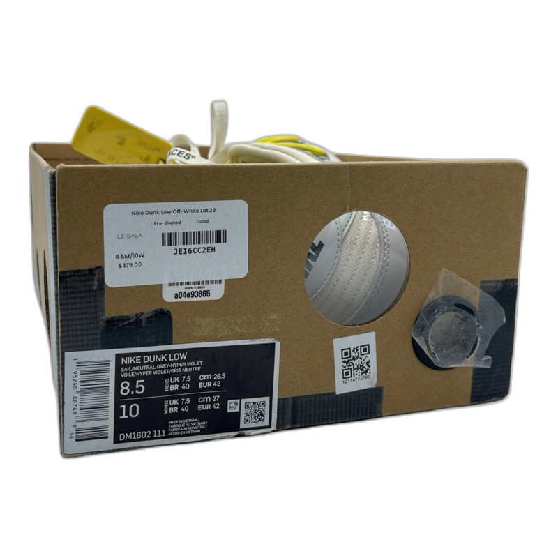 Nike Dunk Low Off-White Lot 29