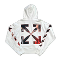 Off-White Caravaggio Paint Over  White Hoodie