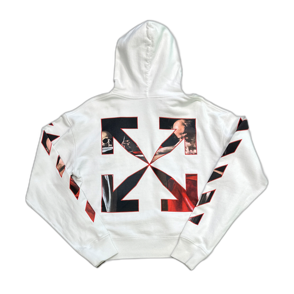Off-White Caravaggio Paint Over  White Hoodie