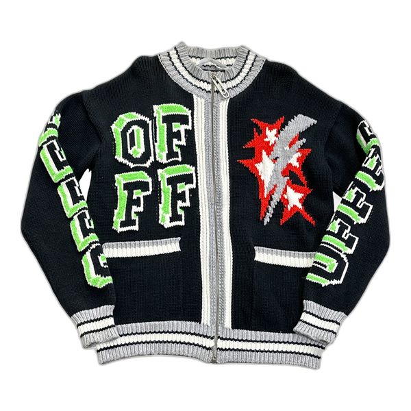 OFF-WHITE Knit Bomber Jacket Black