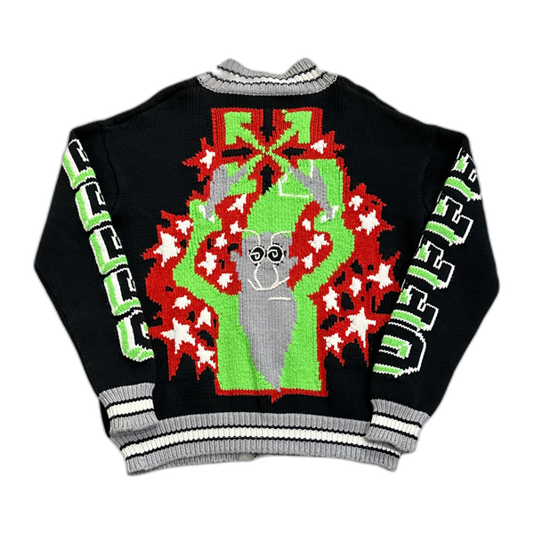 OFF-WHITE Knit Bomber Jacket Black