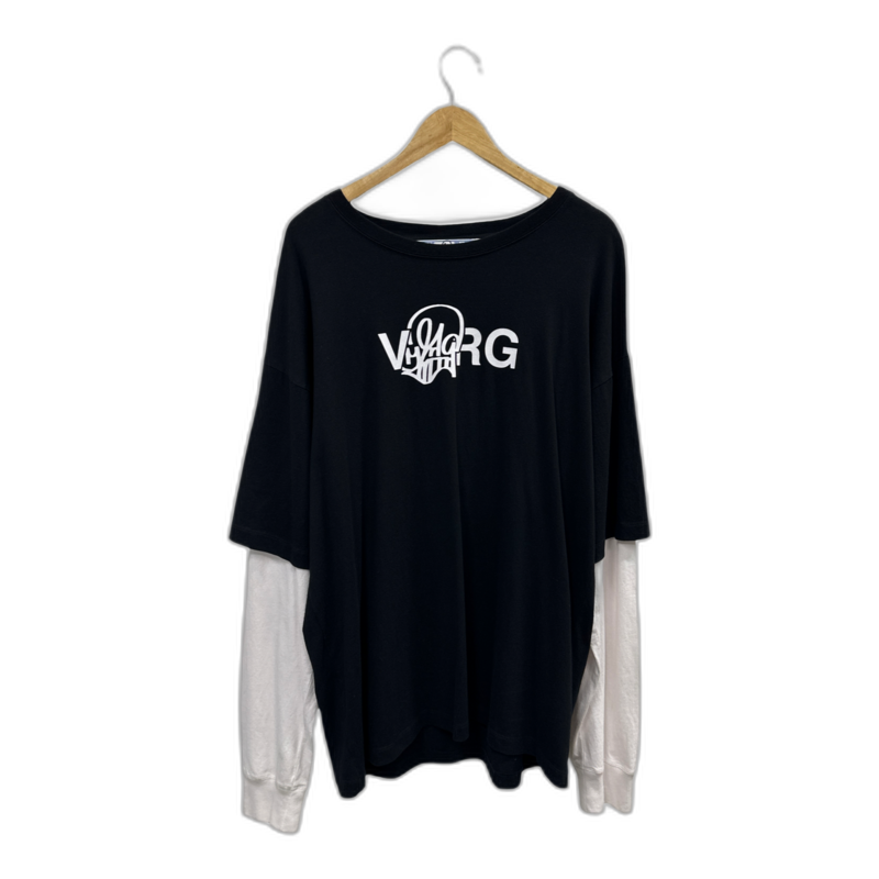 Off-White x Katsu Double-Sleeve Tee 'Black/White' - Stylish Streetwear