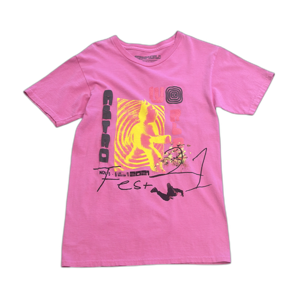 Astroworld Astrofest Pink Tee