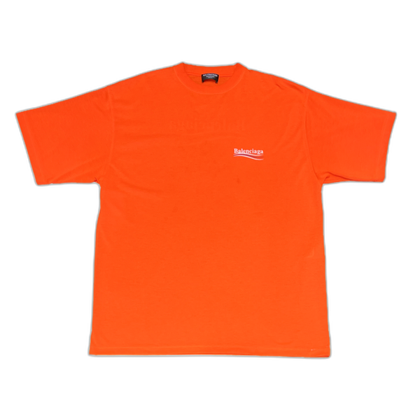 Balenciaga Campaign Logo T-Shirt Neon Orange