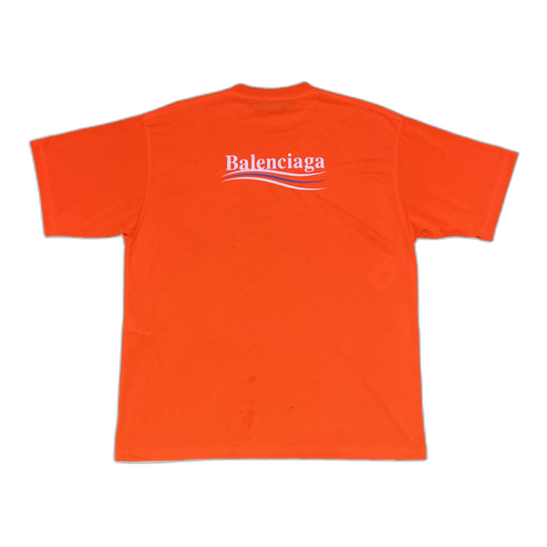 Balenciaga Campaign Logo T-Shirt Neon Orange