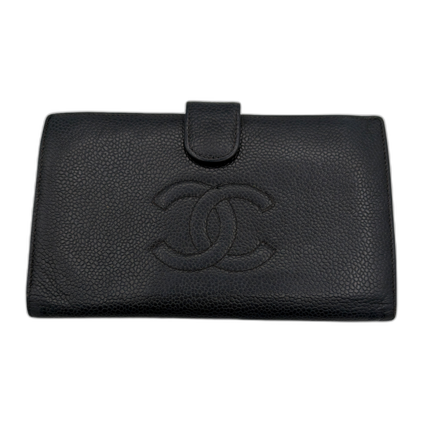 Chanel Black Caviar Leather Wallet