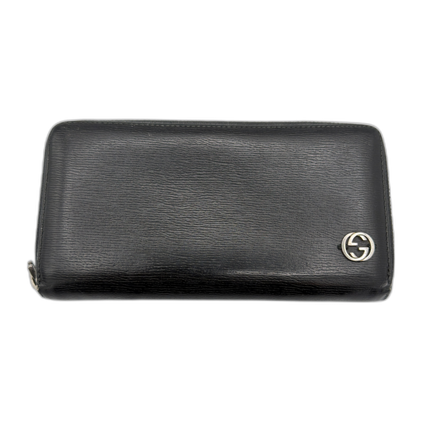Gucci Leather Black Long Wallet