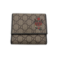 Gucci Tattoo Heart GG Supreme Trifold Wallet