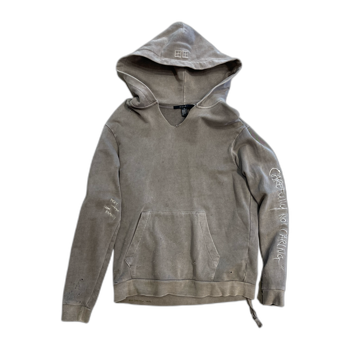 KSubi Carefully Not Caring Hoodie - M