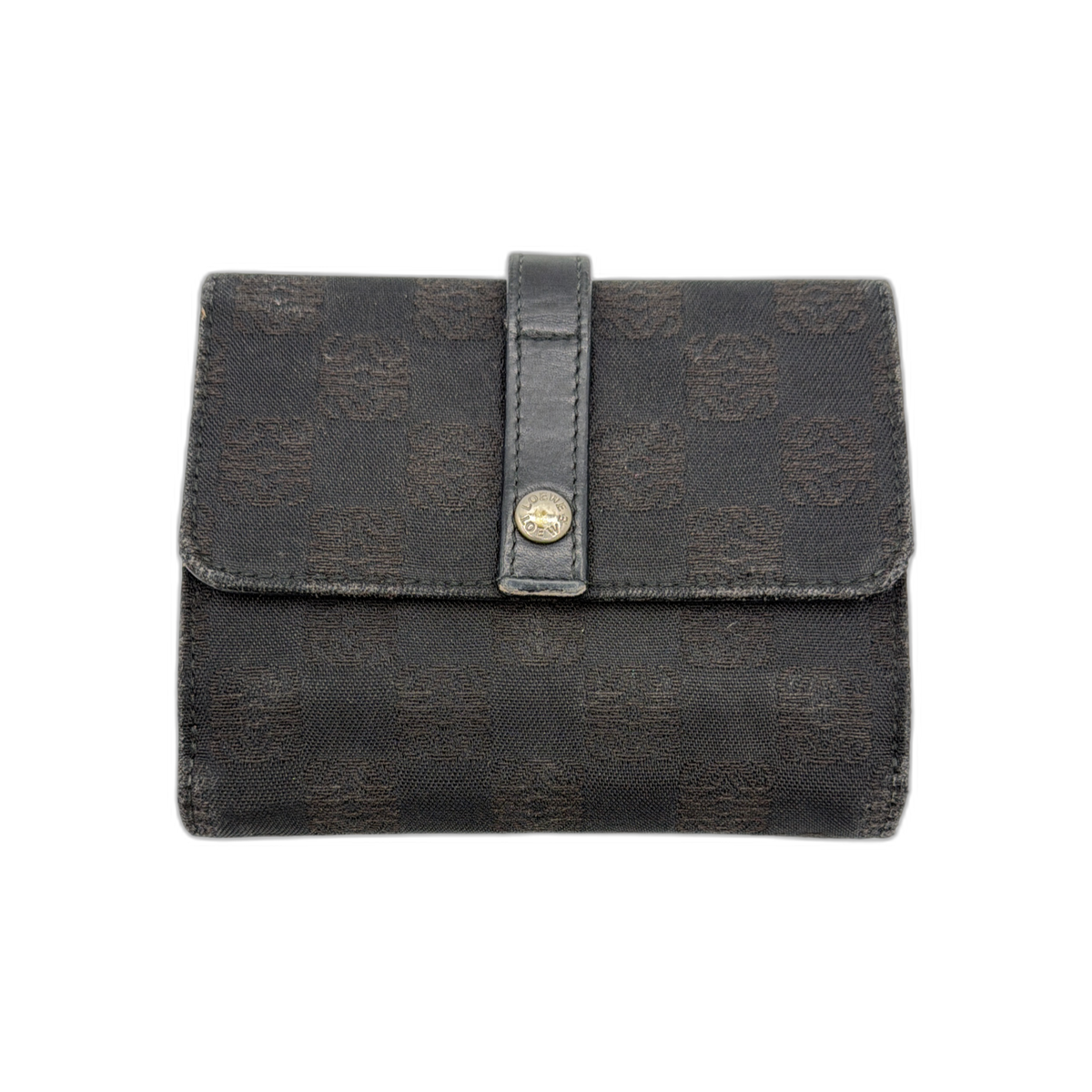 Loewe Black Monogram Square Wallet