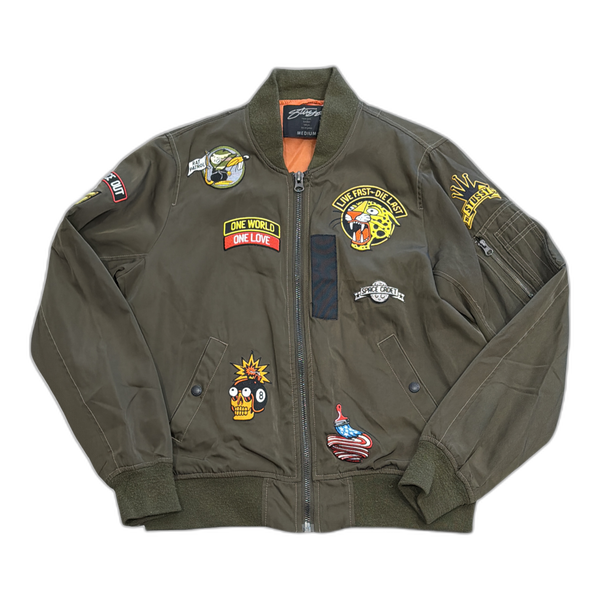 Stussy MA-1 Jacket with Embroidery - M