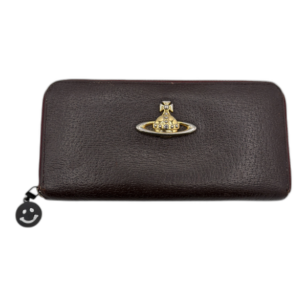 Vivienne Westwood Big Logo Brown Long Wallet