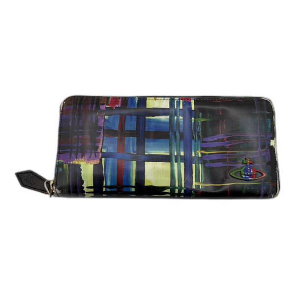 Vivienne Westwood Multi-Color Long Zip Wallet