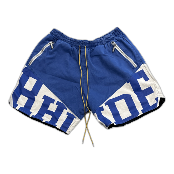 Rhude Blue White Shorts - Pre-Owned XXL