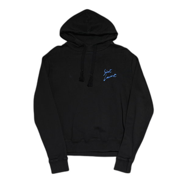 Saint Laurent Cursive Logo Hoodie - Pre-Owned XL