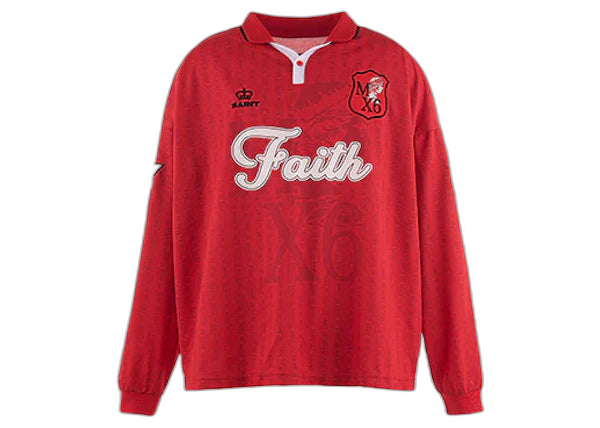 Saint Michael Faith Soccer Shirt Red