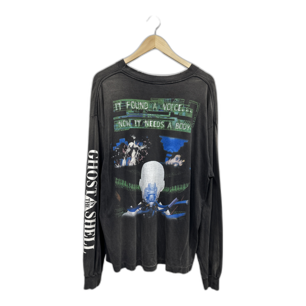 Saint Michael x Ghost In The Shell Long Sleeve Tee - Black
