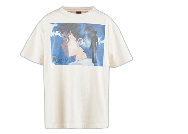 Saint Mxxxxxx Evangelion Shinji Tee White - Iconic Anime Apparel