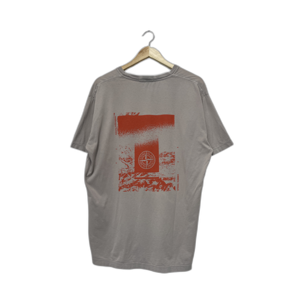 Stone Island Primavera Estate Grey/Red Tee