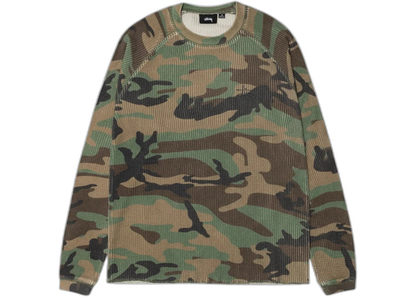 Stussy Basic Thermal Woodland Camo - Stylish and Comfortable